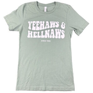 Yeehaws & Hellnaws Dingo 1969 Western Graphic TShirt Country‎ Festival Womans S